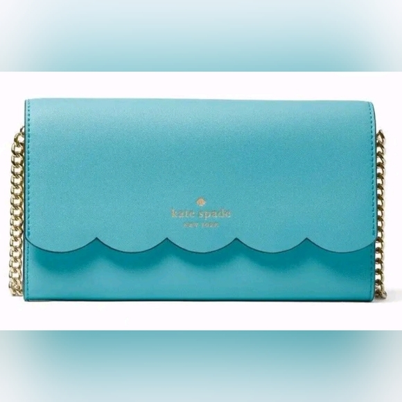 kate spade Handbags - Kate Spade New York             GEMMA WALLET ON  CHAIN CROSSBODY STONE BLUE  NWT